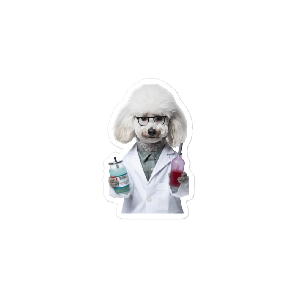 Poodle Pharmacist Sticker - Stickerfy.ai