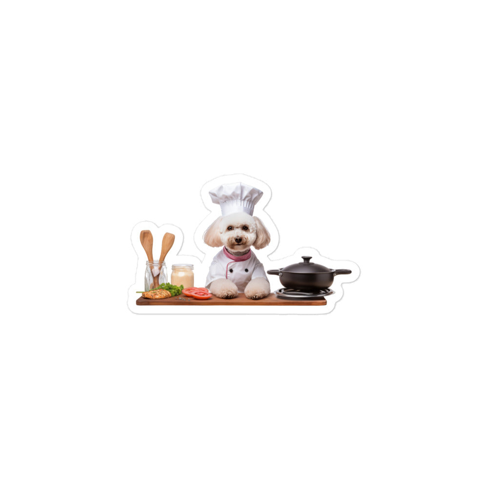 Poodle Chef Sticker - Stickerfy.ai