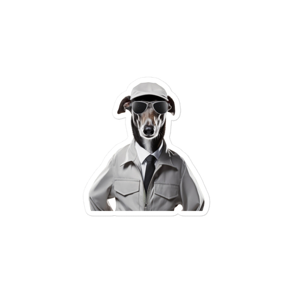 Greyhound Security Officer Sticker - Stickerfy.ai