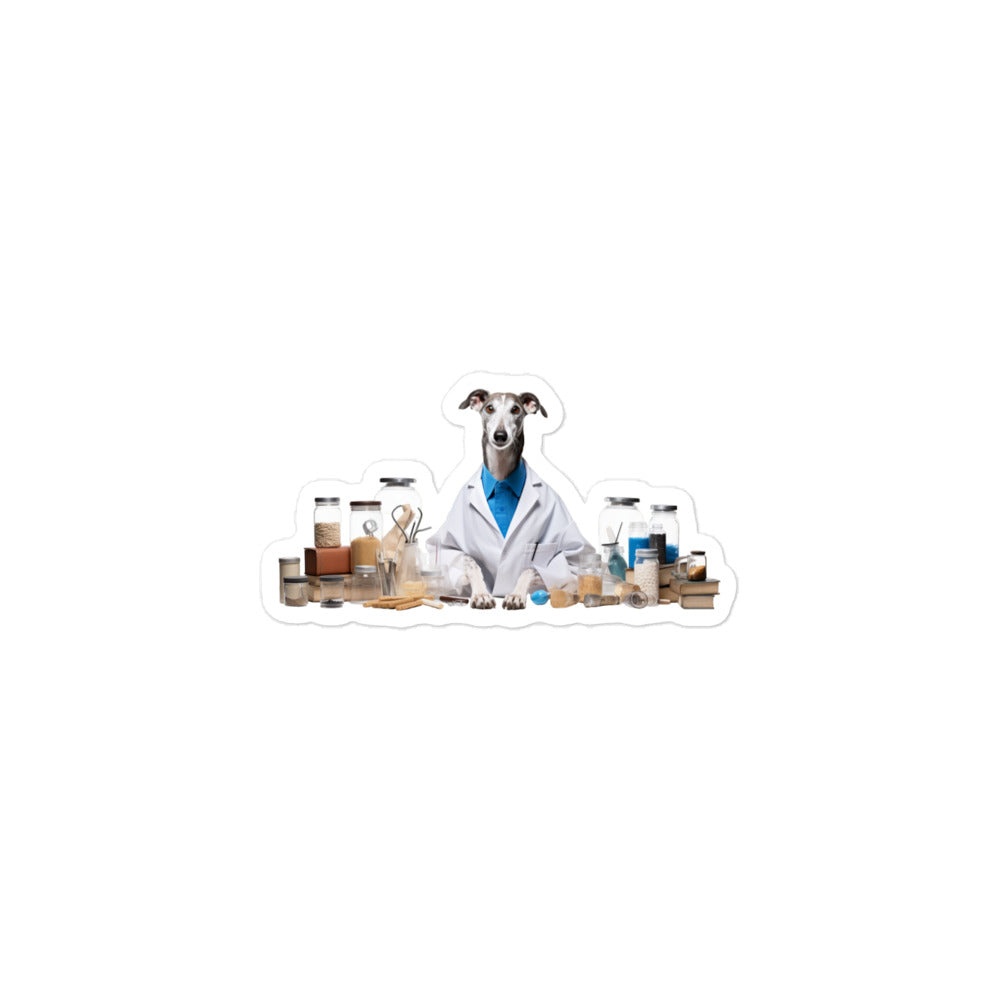 Greyhound Pharmacist Sticker - Stickerfy.ai