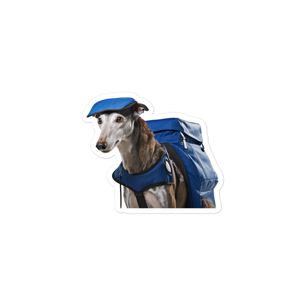 Greyhound Mail Carrier Sticker - Stickerfy.ai