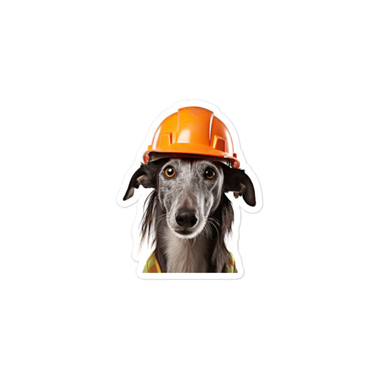 Greyhound Contractor Sticker - Stickerfy.ai