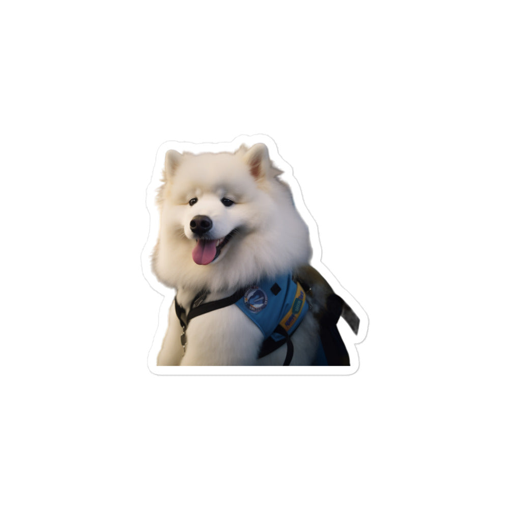 Samoyed Transit Operator Sticker - Stickerfy.ai