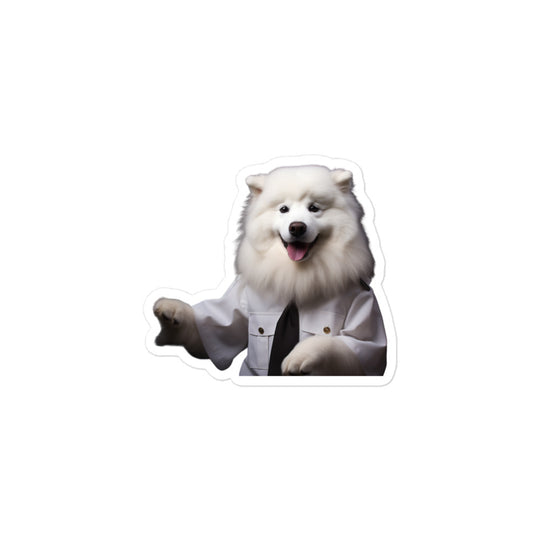 Samoyed Transit Operator Sticker - Stickerfy.ai