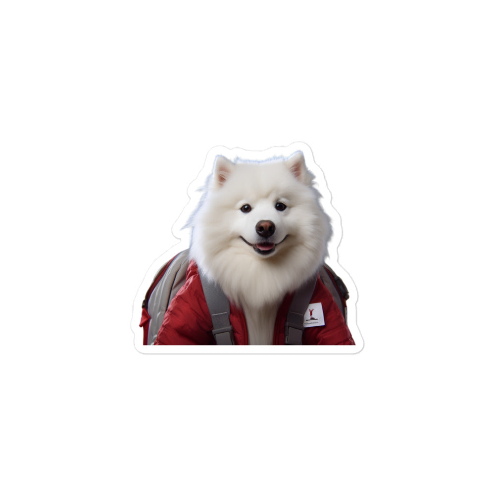 Samoyed Student Sticker - Stickerfy.ai