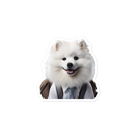 Samoyed Student Sticker - Stickerfy.ai