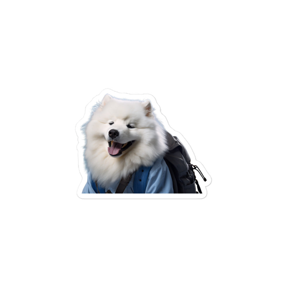 Samoyed Student Sticker - Stickerfy.ai