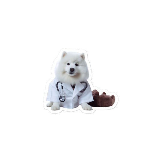 Samoyed Doctor Sticker - Stickerfy.ai