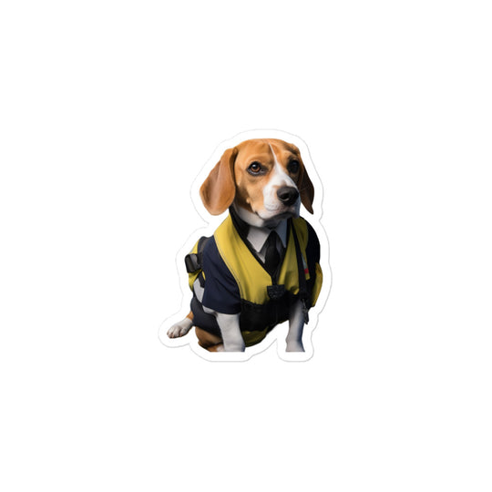 Beagle Transit Operator Sticker - Stickerfy.ai