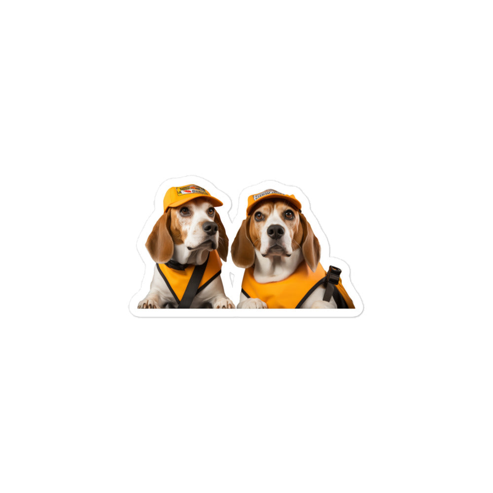 Beagle Transit Operator Sticker - Stickerfy.ai