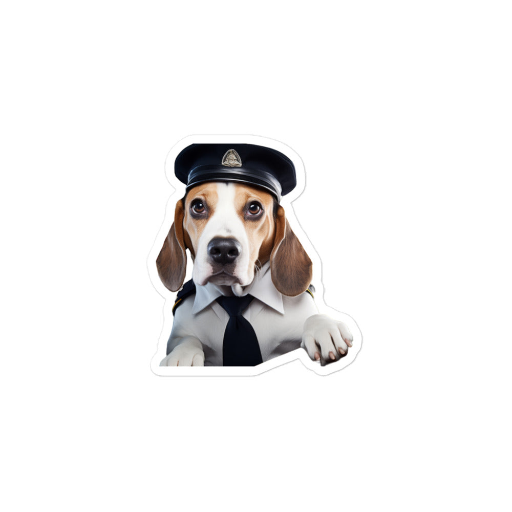 Beagle Transit Operator Sticker - Stickerfy.ai