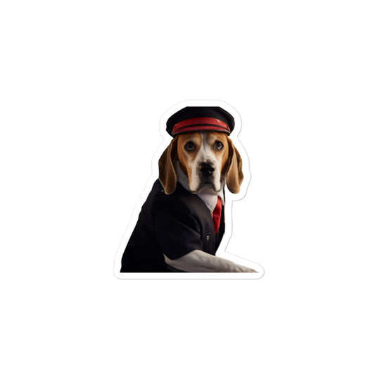 Beagle Transit Operator Sticker - Stickerfy.ai