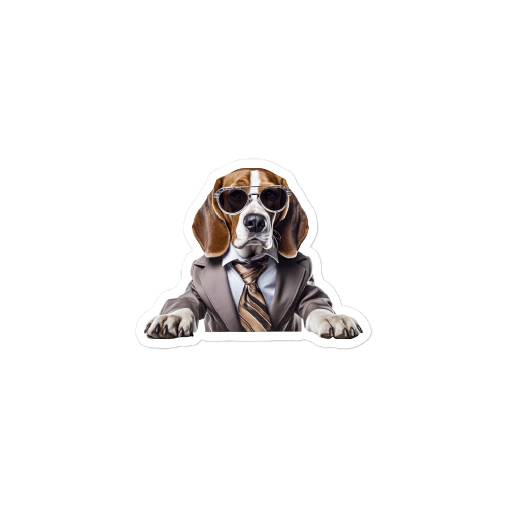 Beagle Sales Consultant Sticker - Stickerfy.ai