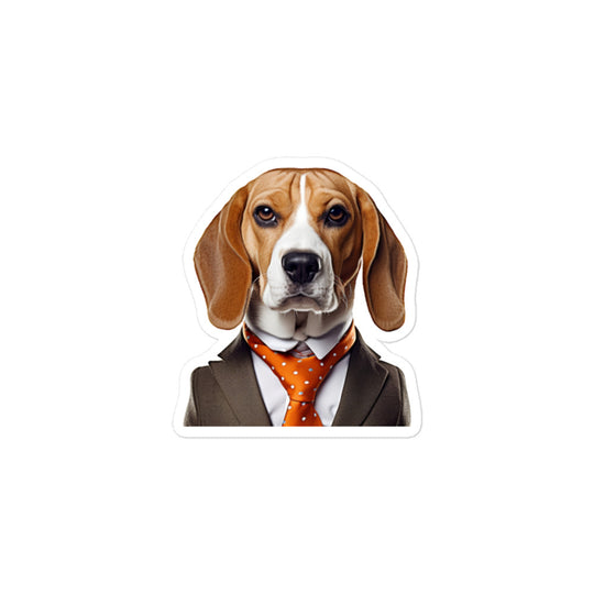 Beagle Sales Consultant Sticker - Stickerfy.ai