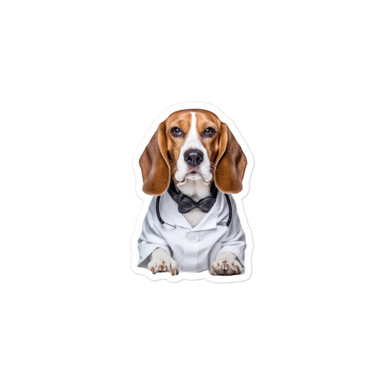 Beagle Pharmacist Sticker - Stickerfy.ai