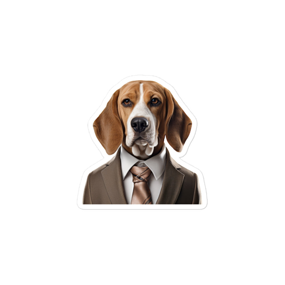 Beagle Sales Consultant Sticker - Stickerfy.ai