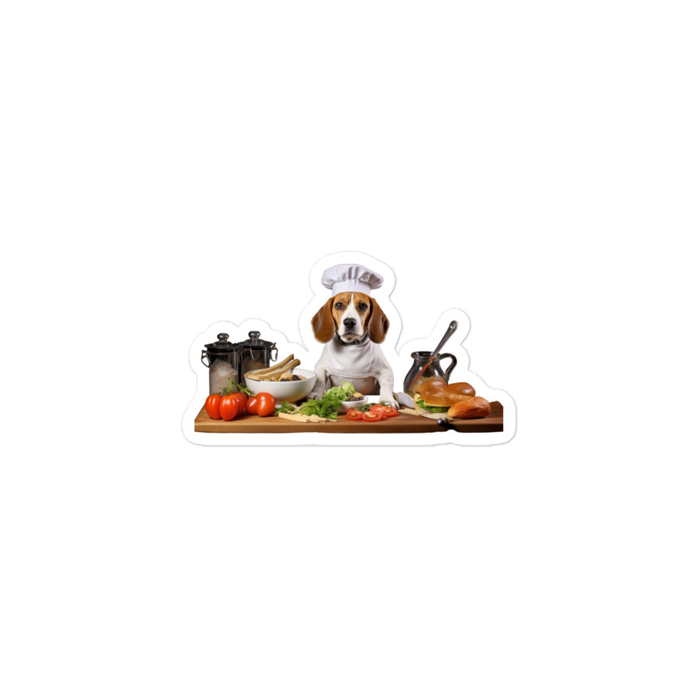 Beagle Chef Sticker - Stickerfy.ai