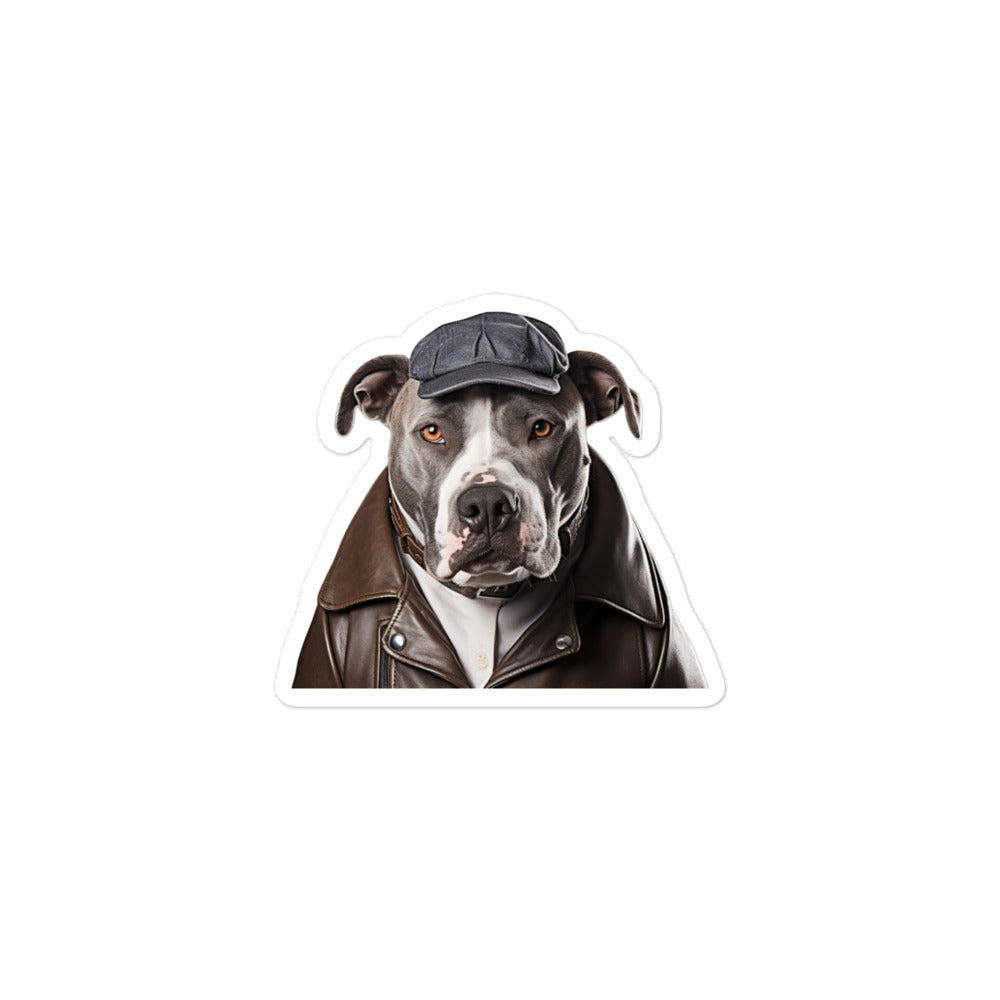 American Staffordshire Terrier Transit Operator Sticker - Stickerfy.ai