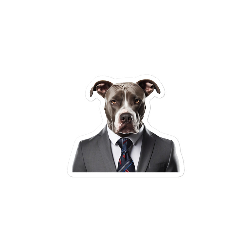 American Staffordshire Terrier Sales Consultant Sticker - Stickerfy.ai