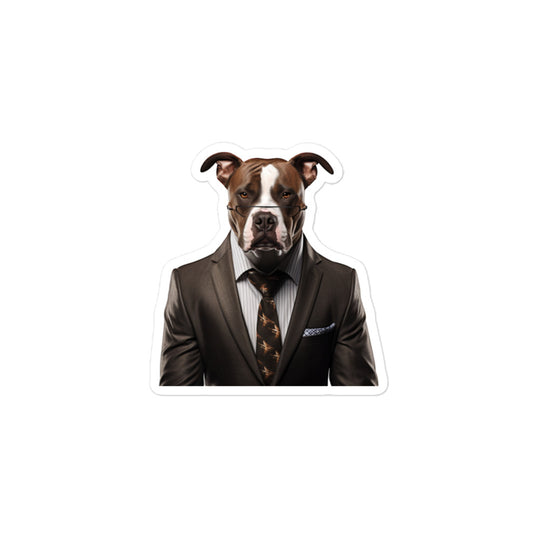 American Staffordshire Terrier Sales Consultant Sticker - Stickerfy.ai