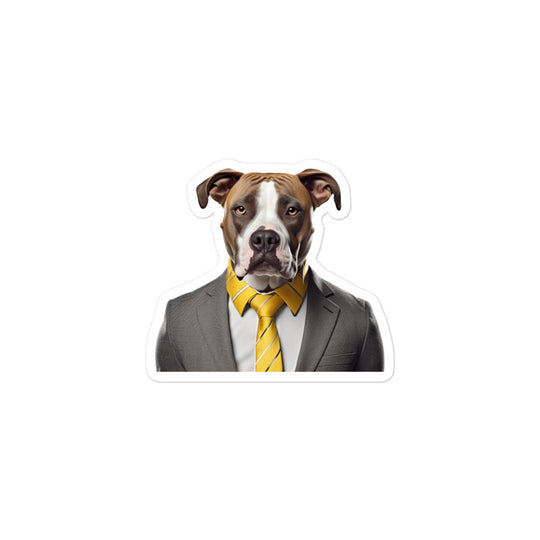 American Staffordshire Terrier Sales Consultant Sticker - Stickerfy.ai
