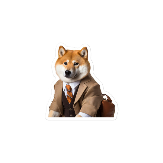 Akita Student Sticker - Stickerfy.ai