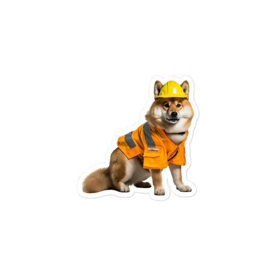 Akita Contractor Sticker - Stickerfy.ai