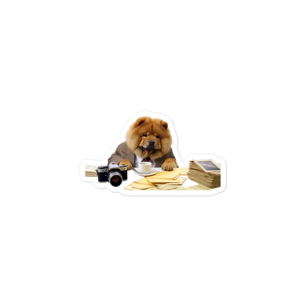 Chow Chow Sales Consultant Sticker - Stickerfy.ai