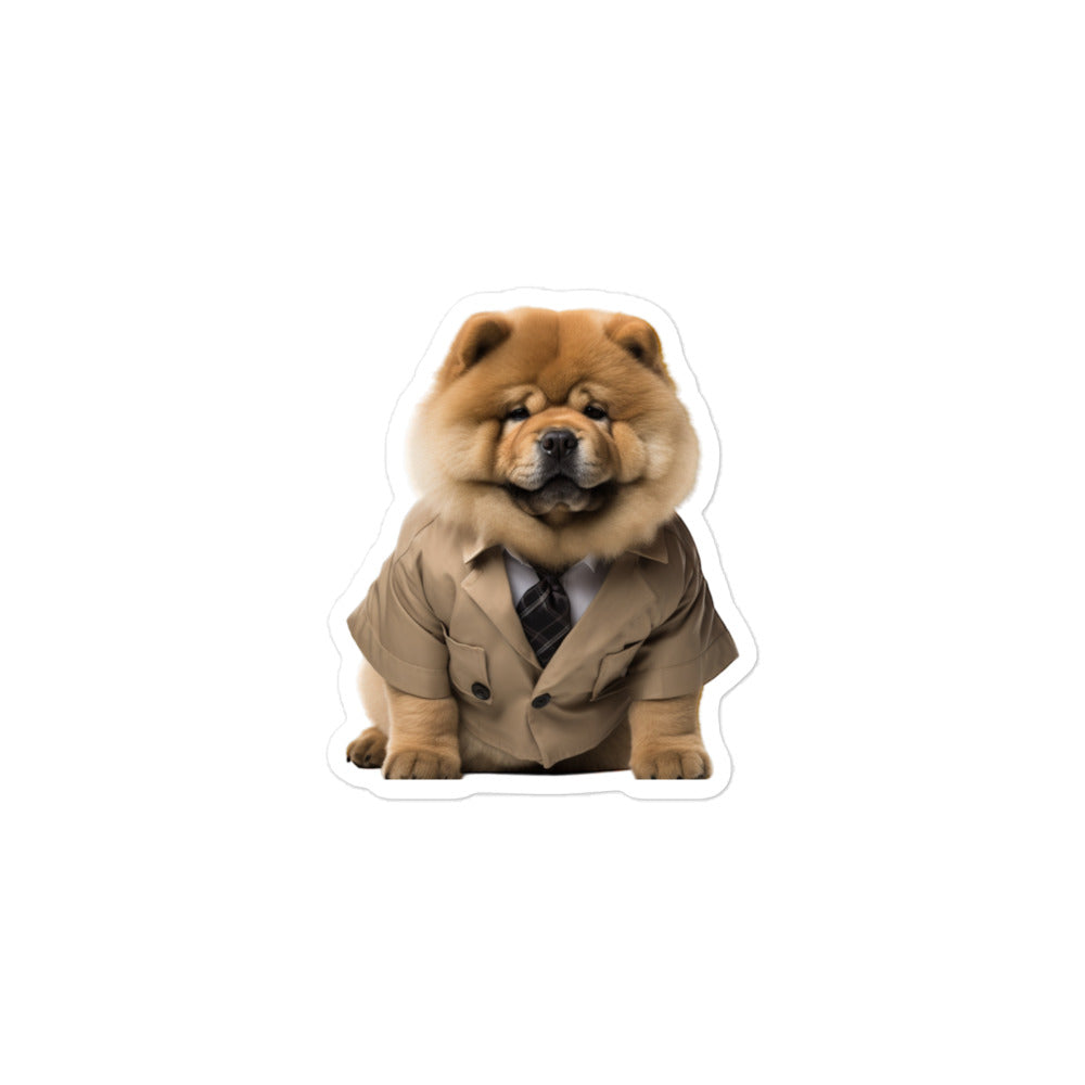 Chow Chow Sales Consultant Sticker - Stickerfy.ai