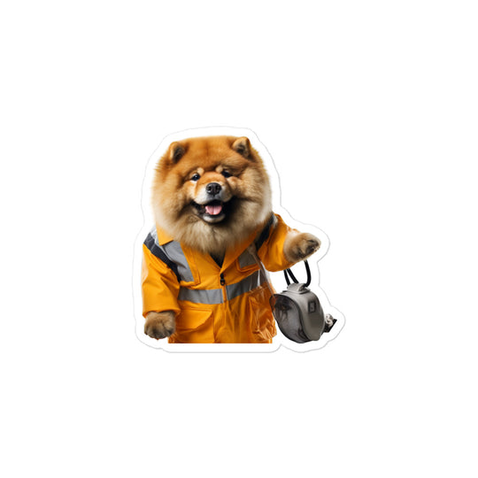 Chow Chow Janitor Sticker - Stickerfy.ai