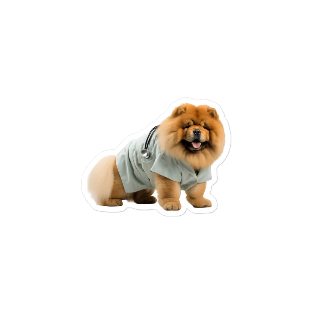 Chow Chow Doctor Sticker - Stickerfy.ai