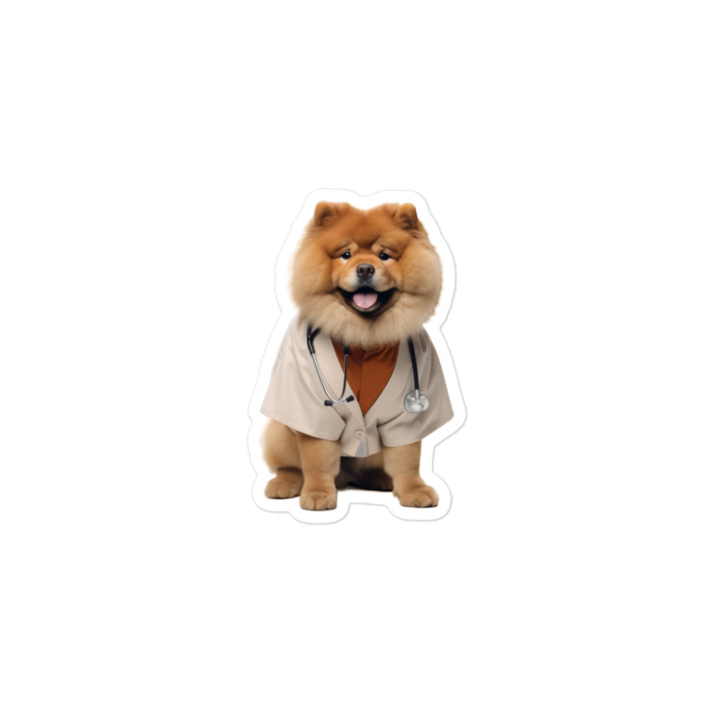 Chow Chow Doctor Sticker - Stickerfy.ai