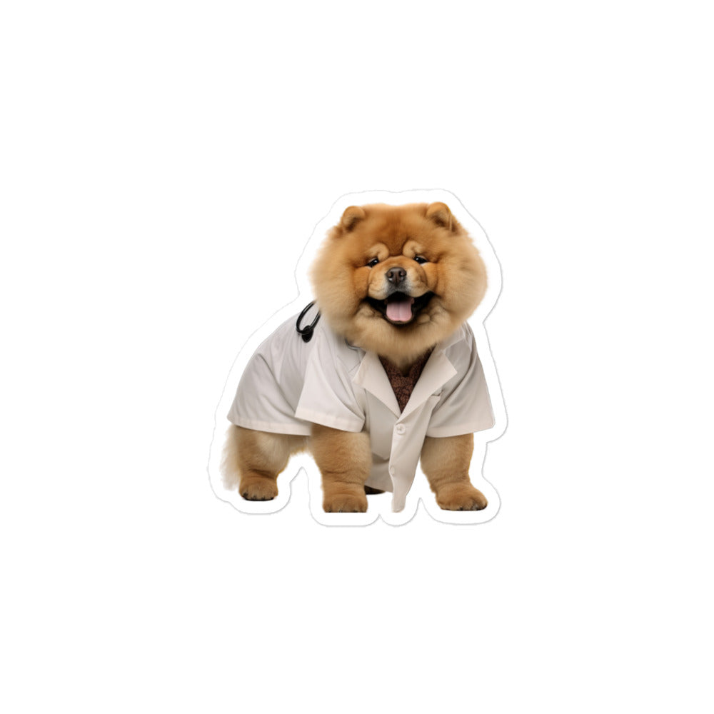 Chow Chow Doctor Sticker - Stickerfy.ai