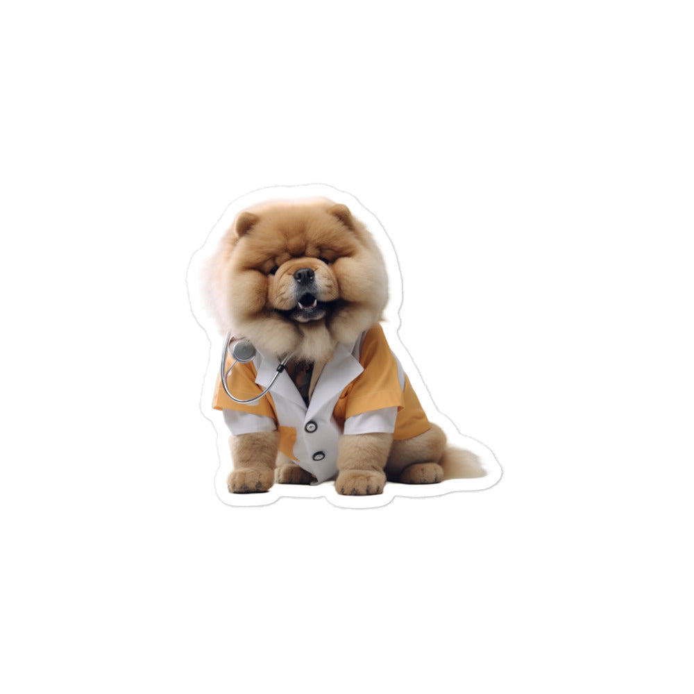 Chow Chow Doctor Sticker - Stickerfy.ai