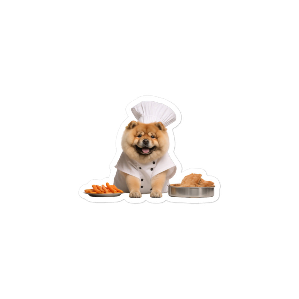 Chow Chow Chef Sticker - Stickerfy.ai