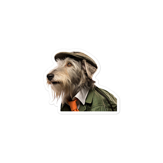 Scottish Deerhound Transit Operator Sticker - Stickerfy.ai