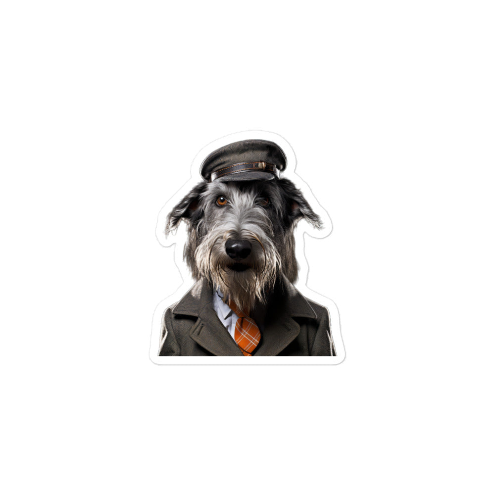 Scottish Deerhound Transit Operator Sticker - Stickerfy.ai