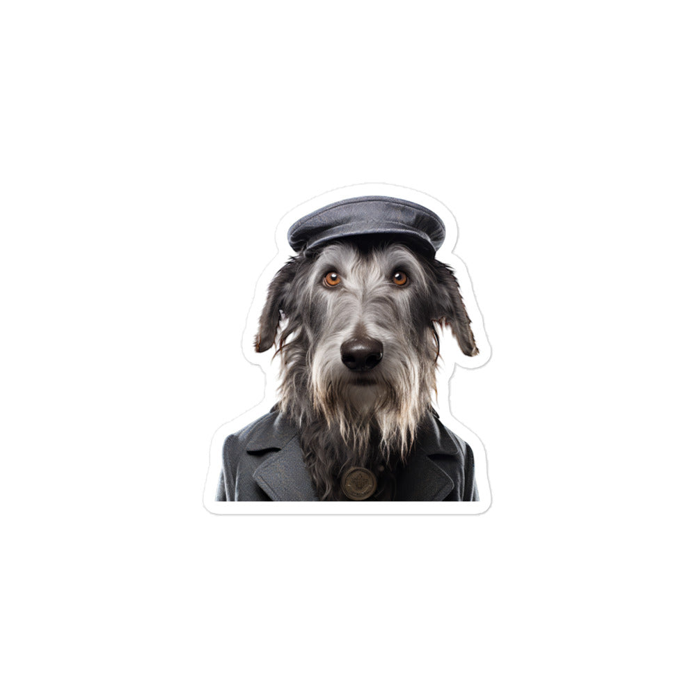 Scottish Deerhound Transit Operator Sticker - Stickerfy.ai