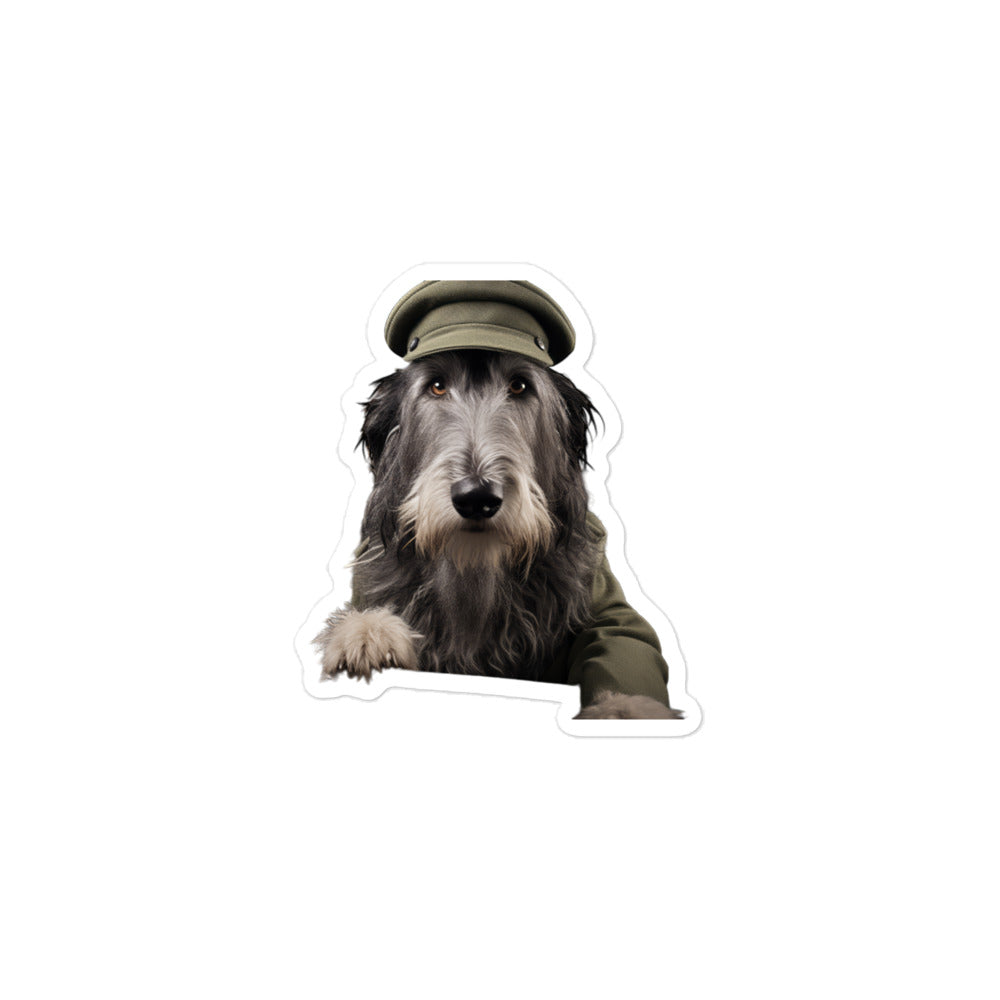 Scottish Deerhound Transit Operator Sticker - Stickerfy.ai