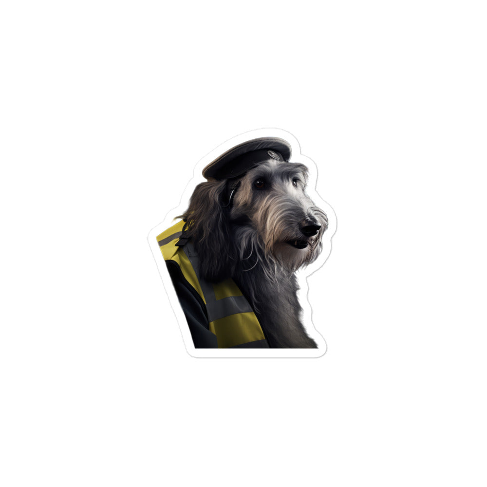 Scottish Deerhound Transit Operator Sticker - Stickerfy.ai