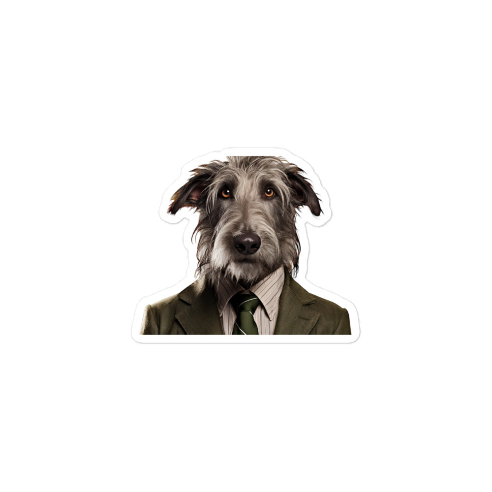 Scottish Deerhound Sales Consultant Sticker - Stickerfy.ai