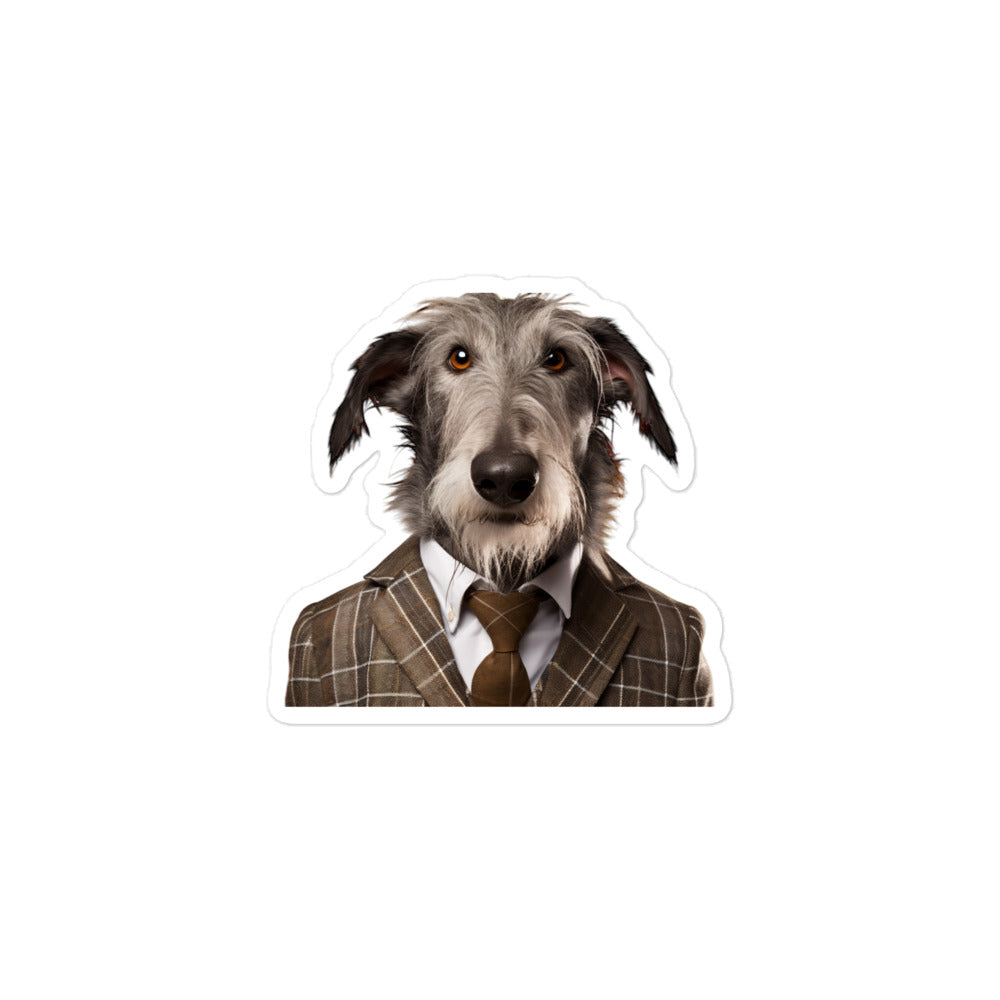 Scottish Deerhound Sales Consultant Sticker - Stickerfy.ai