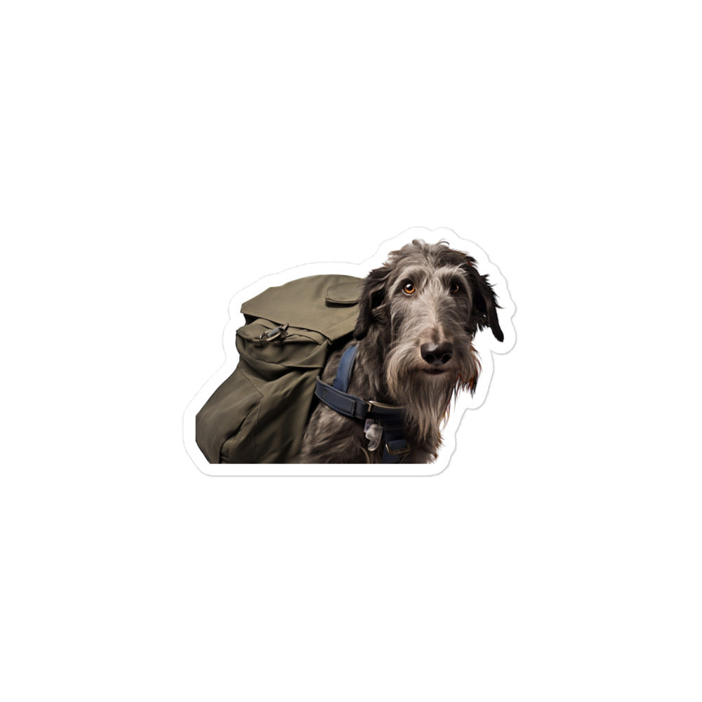 Scottish Deerhound Mail Carrier Sticker - Stickerfy.ai