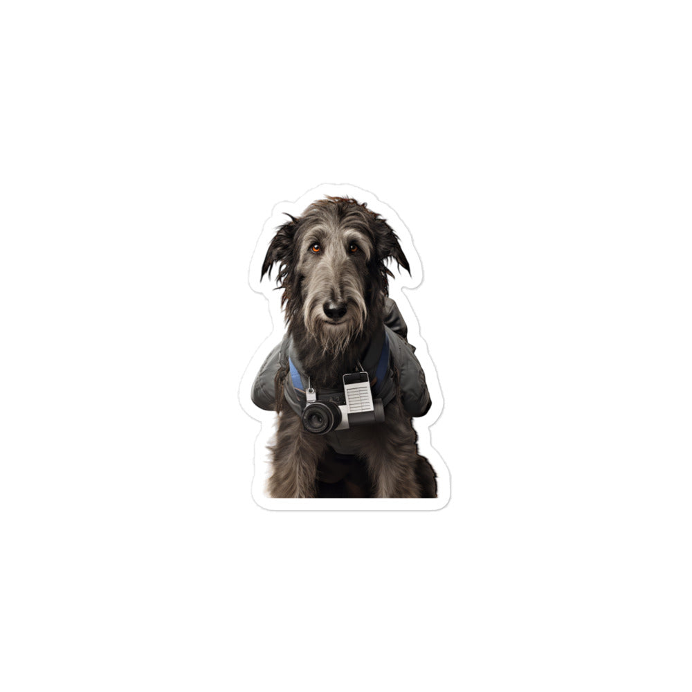 Scottish Deerhound Mail Carrier Sticker - Stickerfy.ai