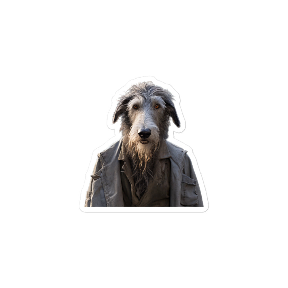 Scottish Deerhound Janitor Sticker - Stickerfy.ai