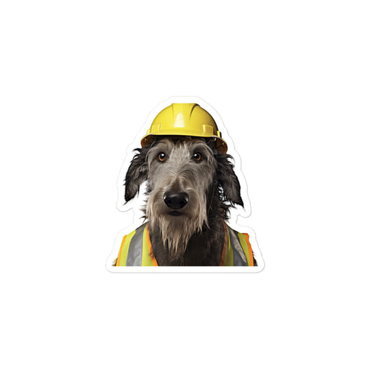 Scottish Deerhound Contractor Sticker - Stickerfy.ai