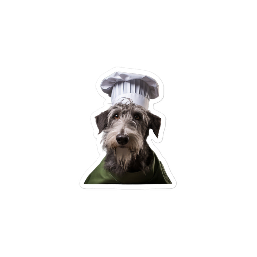 Scottish Deerhound Chef Sticker - Stickerfy.ai