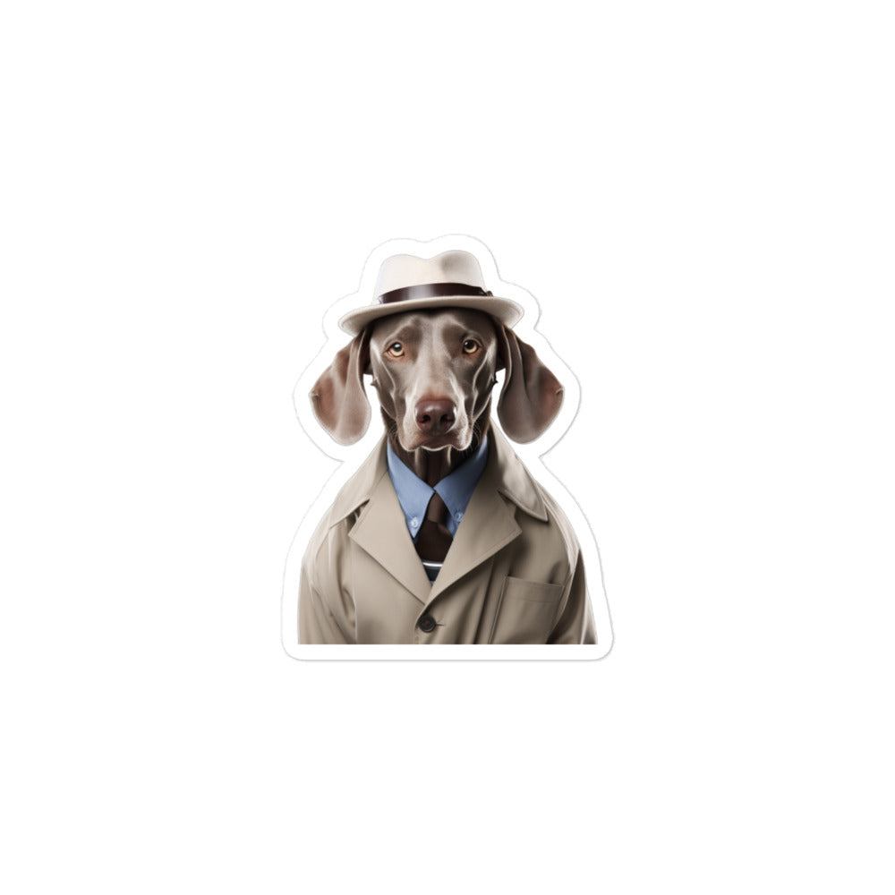 Weimaraner Sales Consultant Sticker - Stickerfy.ai