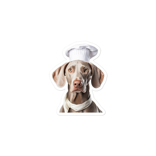 Weimaraner Chef Sticker - Stickerfy.ai