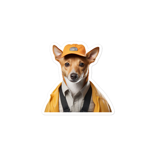 Basenji Transit Operator Sticker - Stickerfy.ai